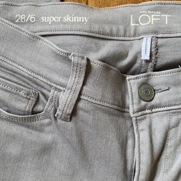 LOFT WOMENS GREY JEANS Sz 28 - Picture 3 of 6